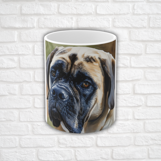 Mastiff Coffee Mug – Gentle Giant Gift – Watercolor Mastiff Art
