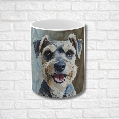 Miniature Schnauzer Coffee Mug – Watercolor Dog Headshot | Gift for Dog Lovers