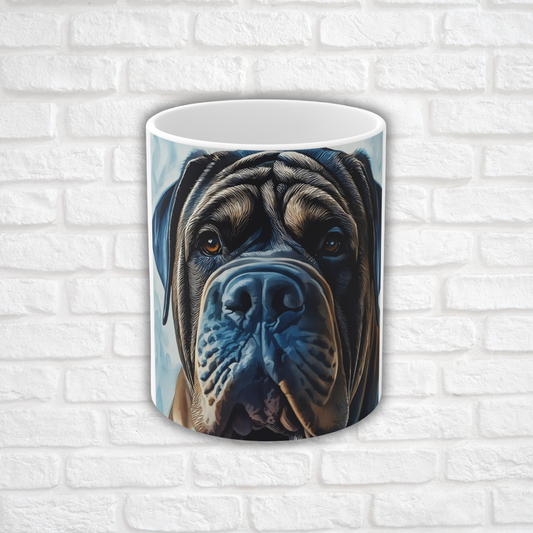 Neapolitan Mastiff Coffee Mug – Majestic Dog Lover Gift – Watercolor Neapolitan Mastiff Art