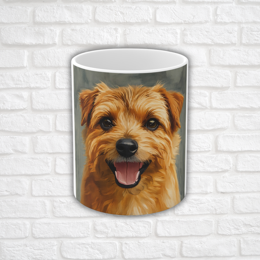 Norfolk Terrier Coffee Mug – Adorable Dog Lover Gift – Watercolor Norfolk Terrier Art