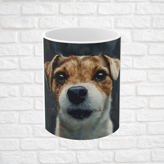 Parson Russell Terrier Coffee Mug – Energetic Dog Lover Gift – Watercolor Parson Russell Art