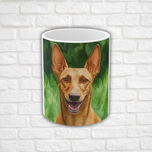 Pharaoh Hound Coffee Mug – Elegant Egyptian Dog Lover Gift – Watercolor Pharaoh Hound Art