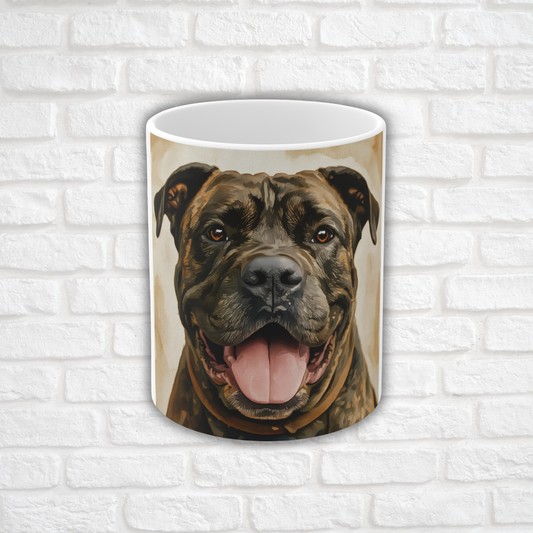 Presa Canario Coffee Mug – Strong Dog Lover Gift – Watercolor Presa Canario Art