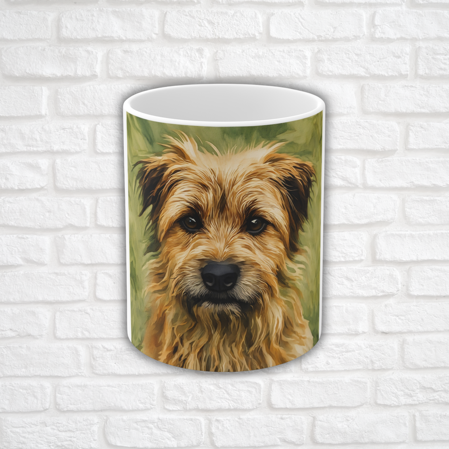 Pyrenean Shepherd Coffee Mug – Cheerful Dog Lover Gift – Watercolor Pyrenean Shepherd Art