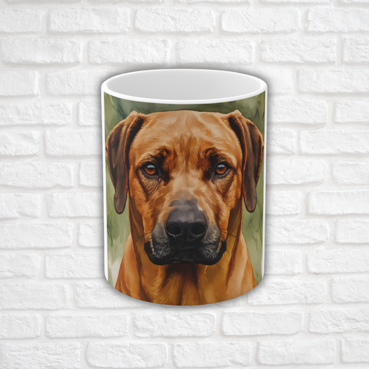 Rhodesian Ridgeback Coffee Mug – Majestic Dog Lover Gift – Watercolor Ridgeback Art