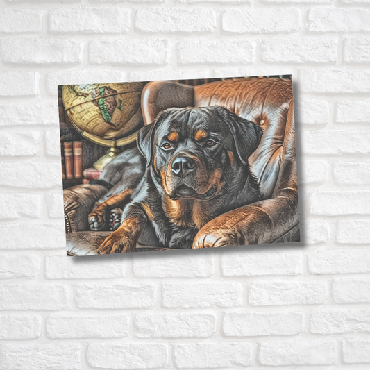 Rottweiler Greeting Card Set - Oil-Painted Dog Art | Blank Inside | Envelopes Included
