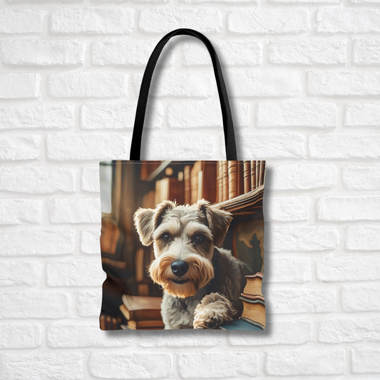 Schnoodle Tote Bag – Stylish Reusable Bag with Schnauzer & Poodle Watercolor Art