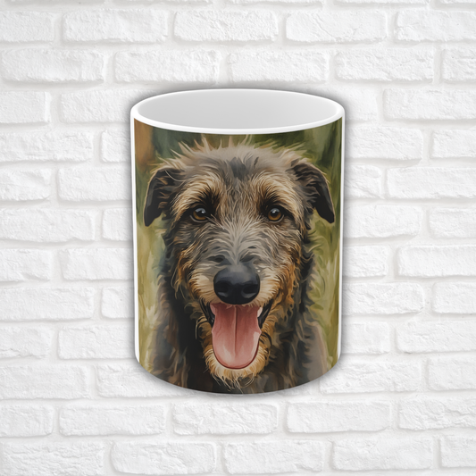 Scottish Deerhound Coffee Mug – Noble Dog Lover Gift – Watercolor Scottish Deerhound Art