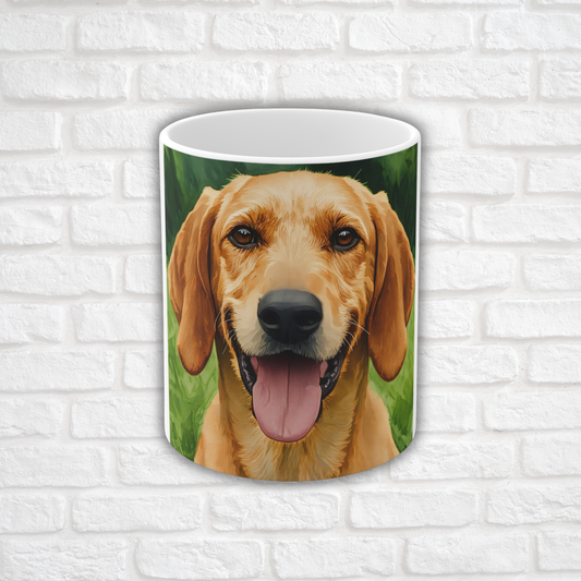 Segugio Italiano Coffee Mug – Elegant Scenthound Lover Gift – Watercolor Segugio Art