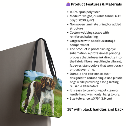 Small Munsterlander Pointer Tote Bag – Watercolor Hunting Dog Gift