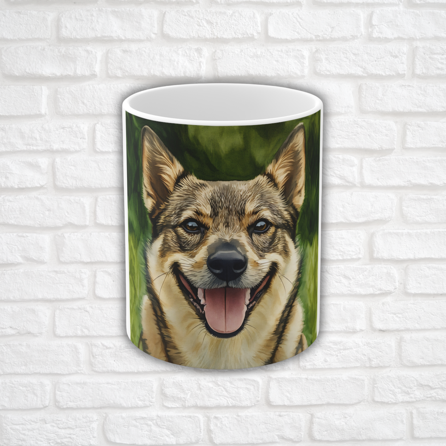 Swedish Vallhund Coffee Mug – Watercolor Dog Lover Gift