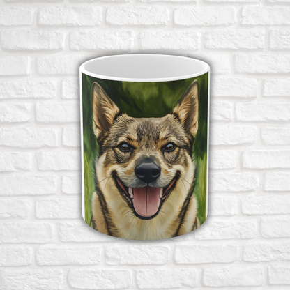 Swedish Vallhund Coffee Mug – Watercolor Dog Lover Gift