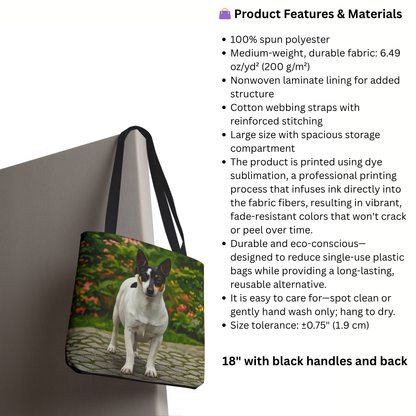 Teddy Roosevelt Terrier Tote Bag – Watercolor Dog Lover Gift