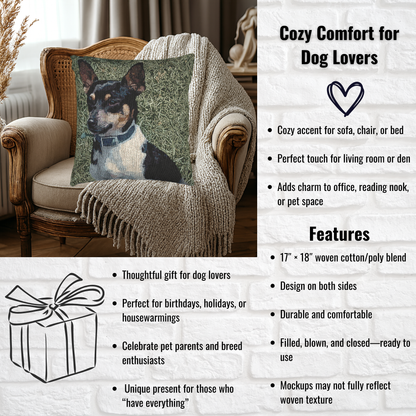 Teddy Roosevelt Terrier Decorative Pillow – American Terrier Home Accent