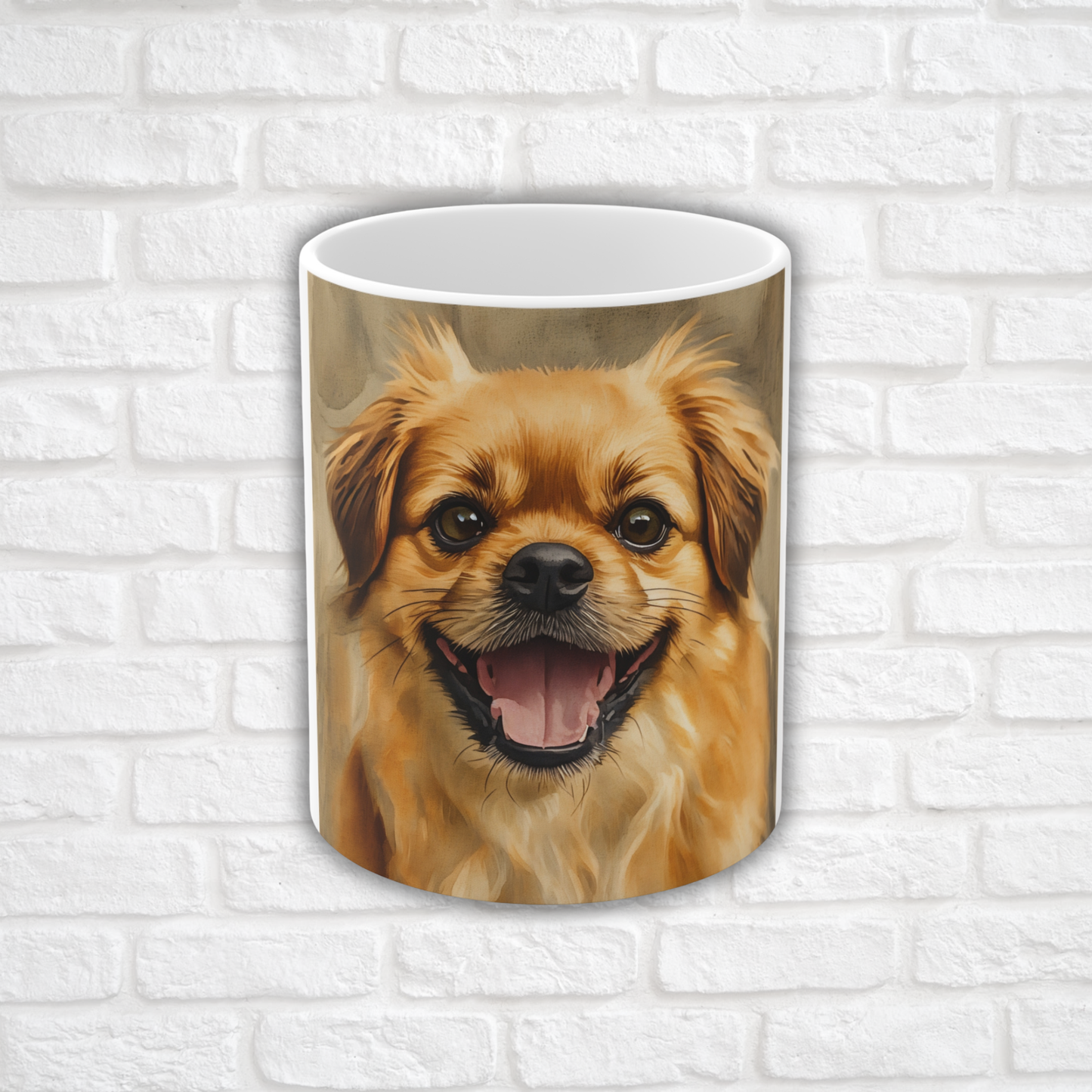 Tibetan Spaniel Coffee Mug – Watercolor Dog Lover Gift