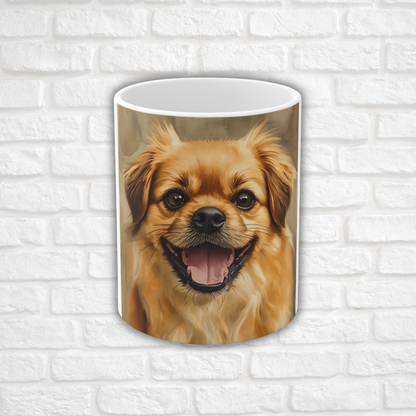 Tibetan Spaniel Coffee Mug – Watercolor Dog Lover Gift