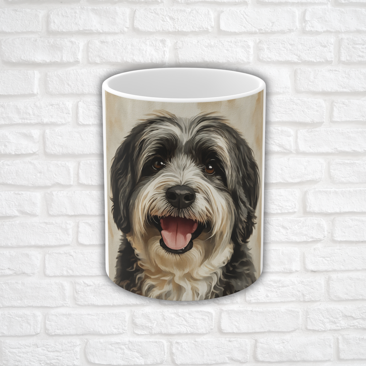 Tibetan Terrier Coffee Mug – Watercolor Dog Lover Gift