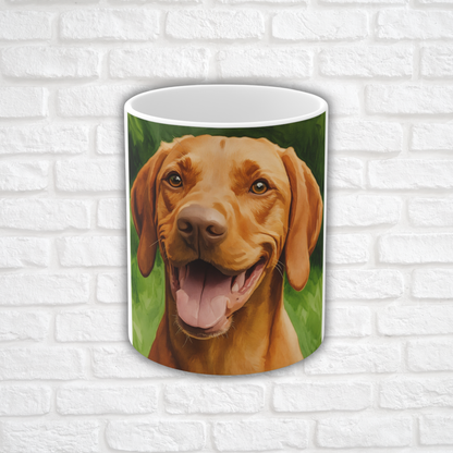 Vizsla Coffee Mug – Elegant Dog Lover Gift – Artistic Vizsla Portrait