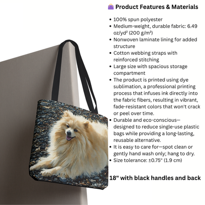 Volpino Italiano Tote Bag – Rare Dog Lover Gift – Charming Italian Breed Design