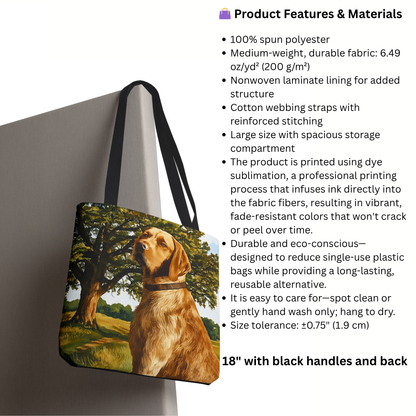 Wirehaired Vizsla Tote Bag – Unique Dog Lover Gift – Artistic Vizsla Design