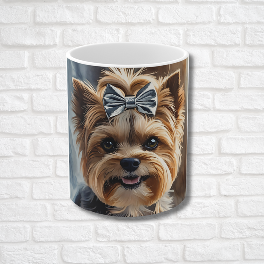 Yorkshire Terrier Coffee Mug – Watercolor Dog Headshot | Gift for Dog Lovers